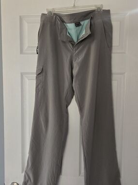 Eddie Bauer Light Gray Women's Mefium Fleece Lined Snow Cargo Pants